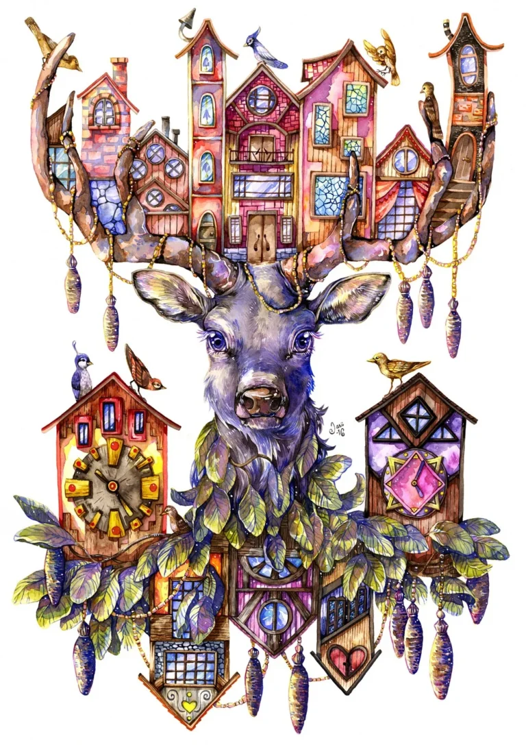 Deer Room Service - Original Artworks