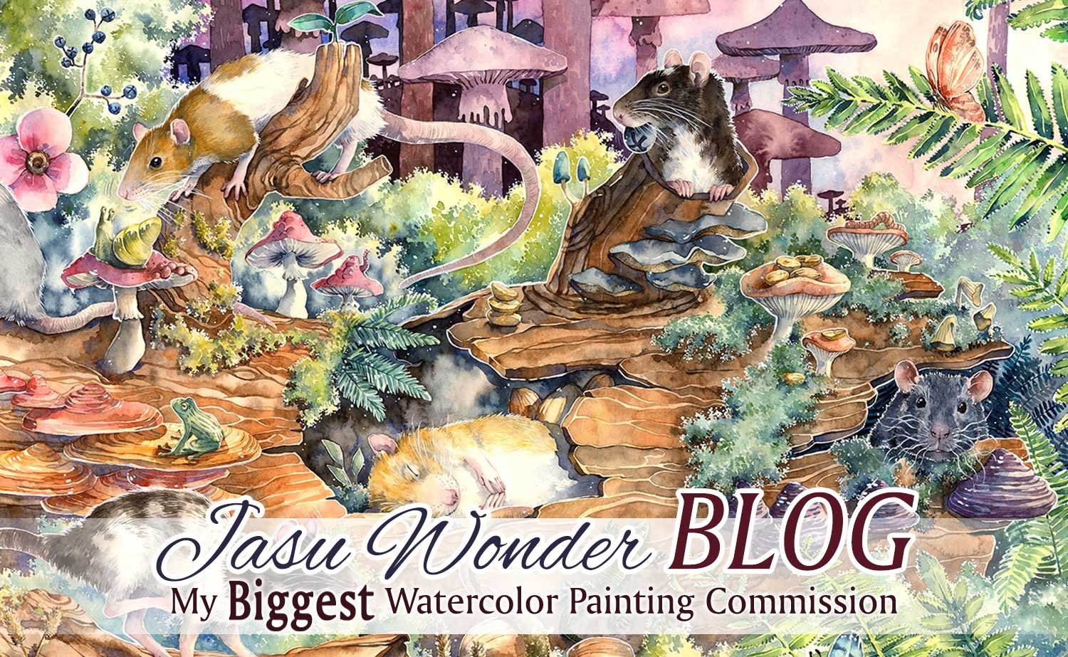 The Creation of My Biggest Watercolor Painting Commission
