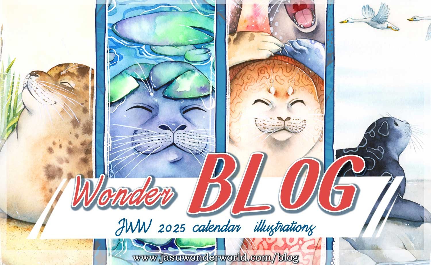 All the Seals! – 2025 Calendar illustrations